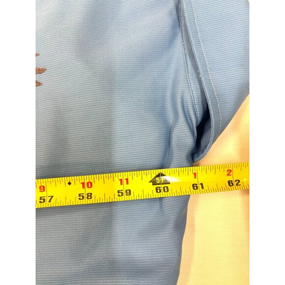 Vtg Blue Party Flight Suit "Perform Or Perish" Eagle Embroidery Mens Bowling - Picture 10 of 15